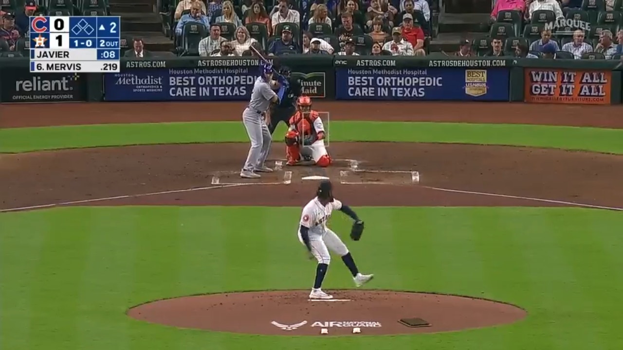 Cubs' Matt Mervis slams his first big league home run to tie the game vs. the Astros