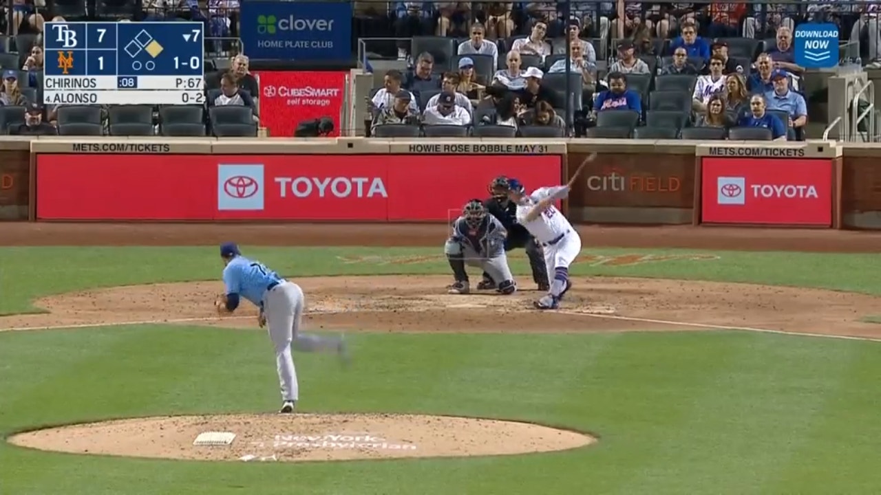 Mets' Pete Alonso belts his 14th home run of the year against the Rays