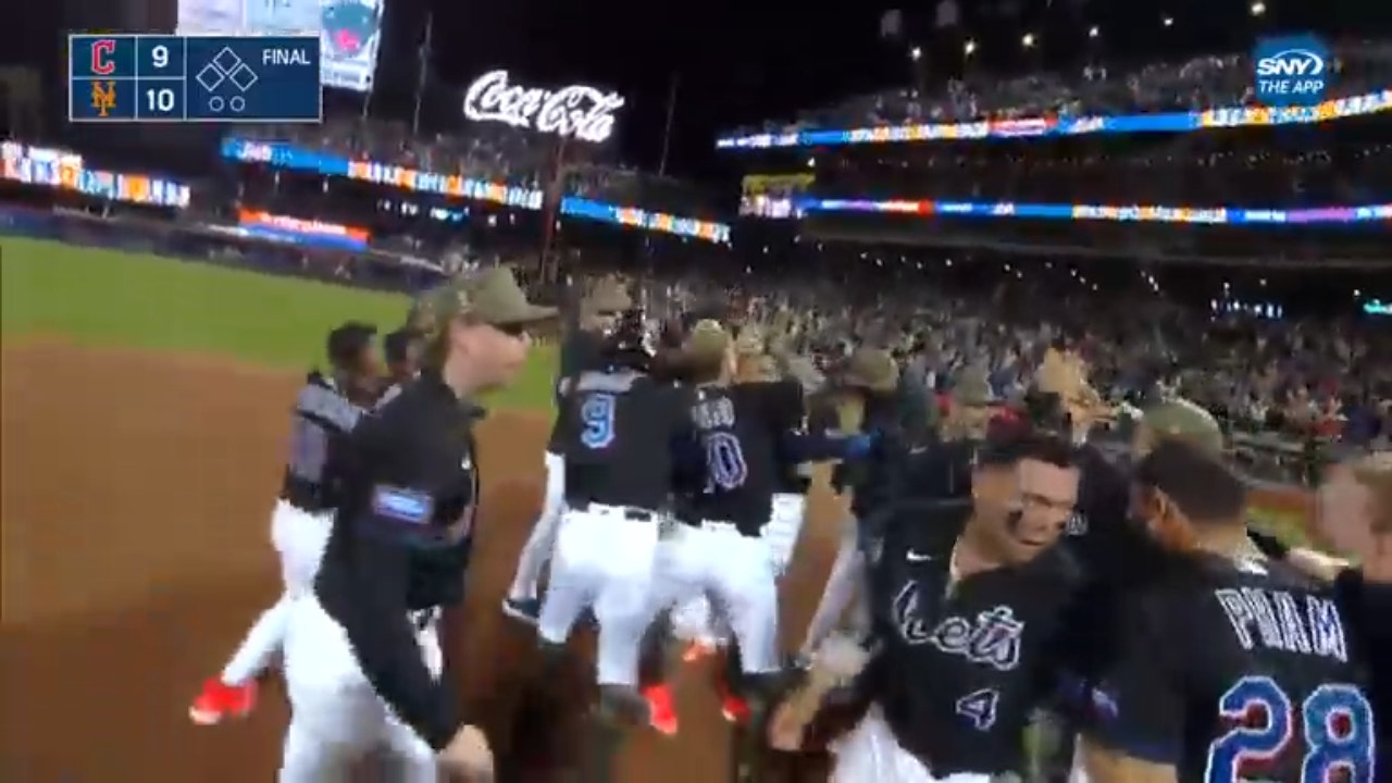 The Mets come back to defeat the Guardians in extra innings behind Francisco Lindor's walk-off single