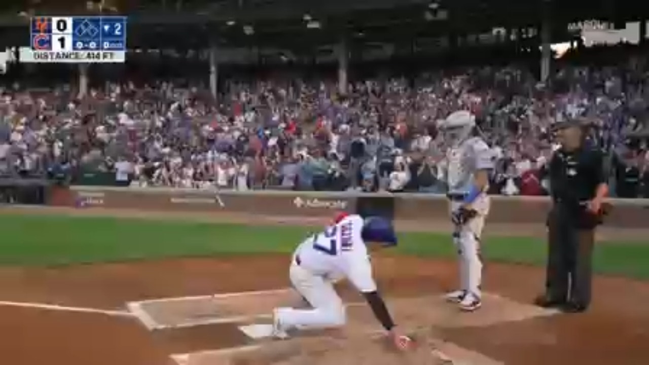 Seiya Suzuki launches a solo home run to give the Cubs an early lead over the Mets