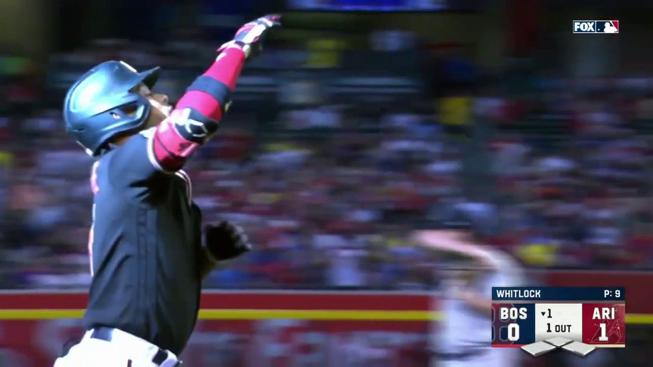 Ketel Marte crushes a solo home run, giving the Diamondbacks an early lead over the Red Sox