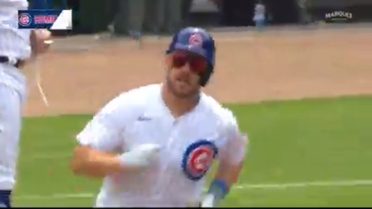 Patrick Wisdom crushes a three-run homer, giving the Cubs the lead over the Reds
