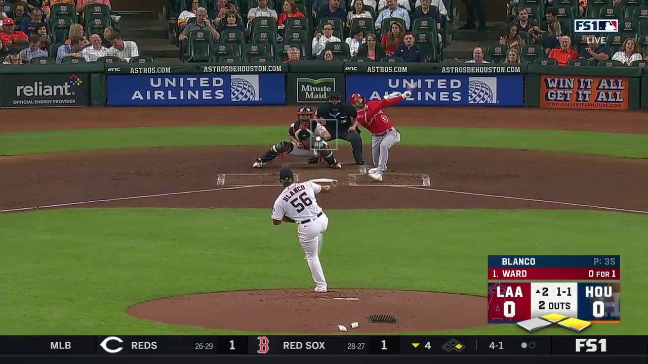 Taylor Ward's RBI single helps Angels grab an early lead against the Astros
