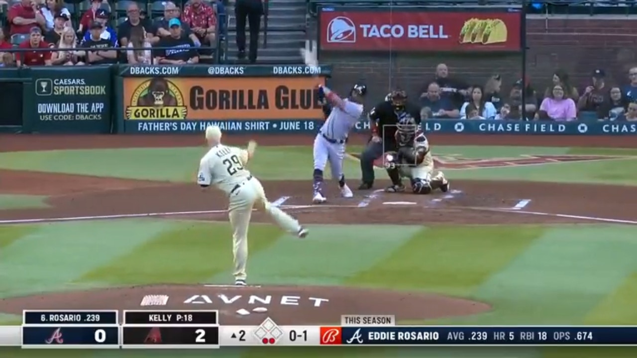 Braves' Eddie Rosario crushes a solo homer vs. the Diamondbacks