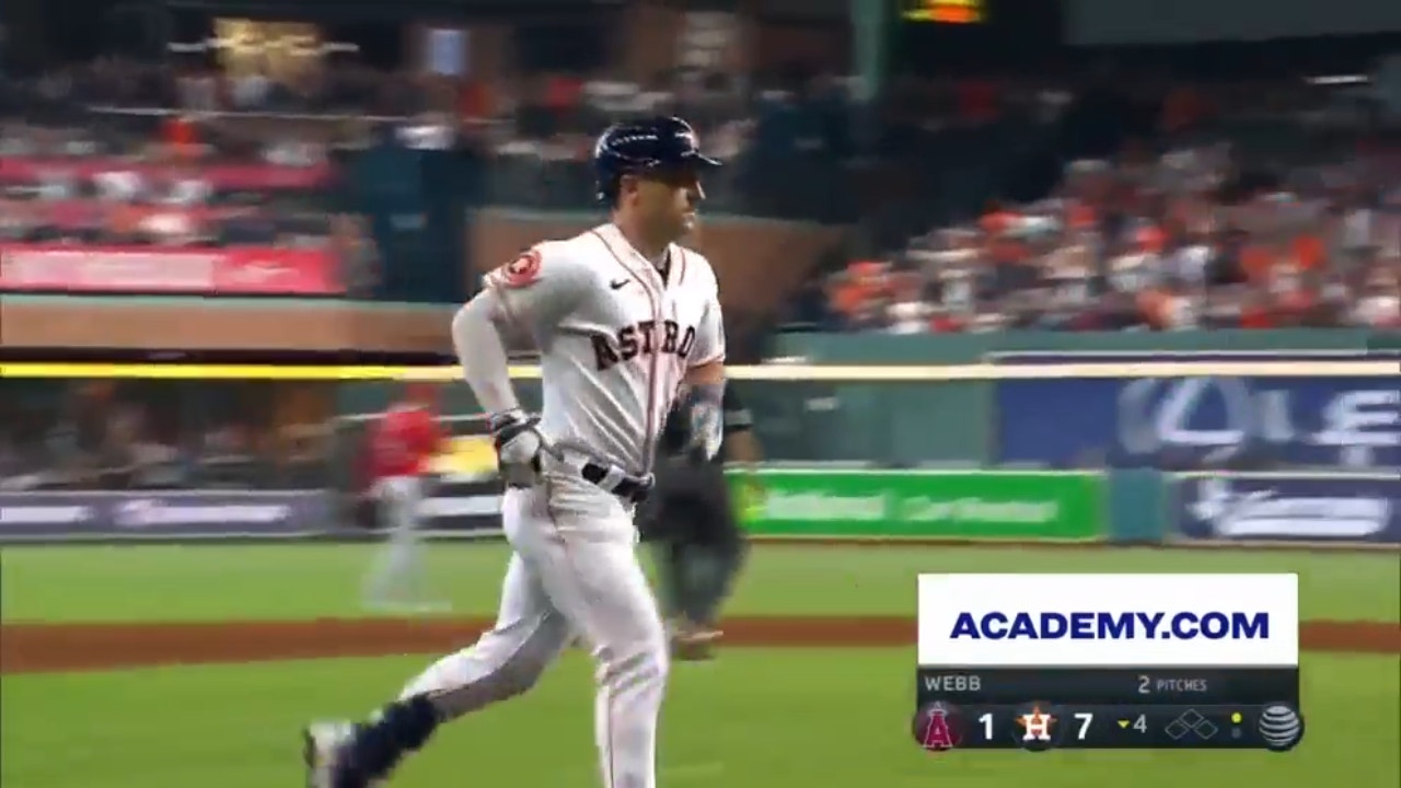 Astros' Alex Bregman powers his fifth career grand slam, blowing open the game against the Angels 7-1