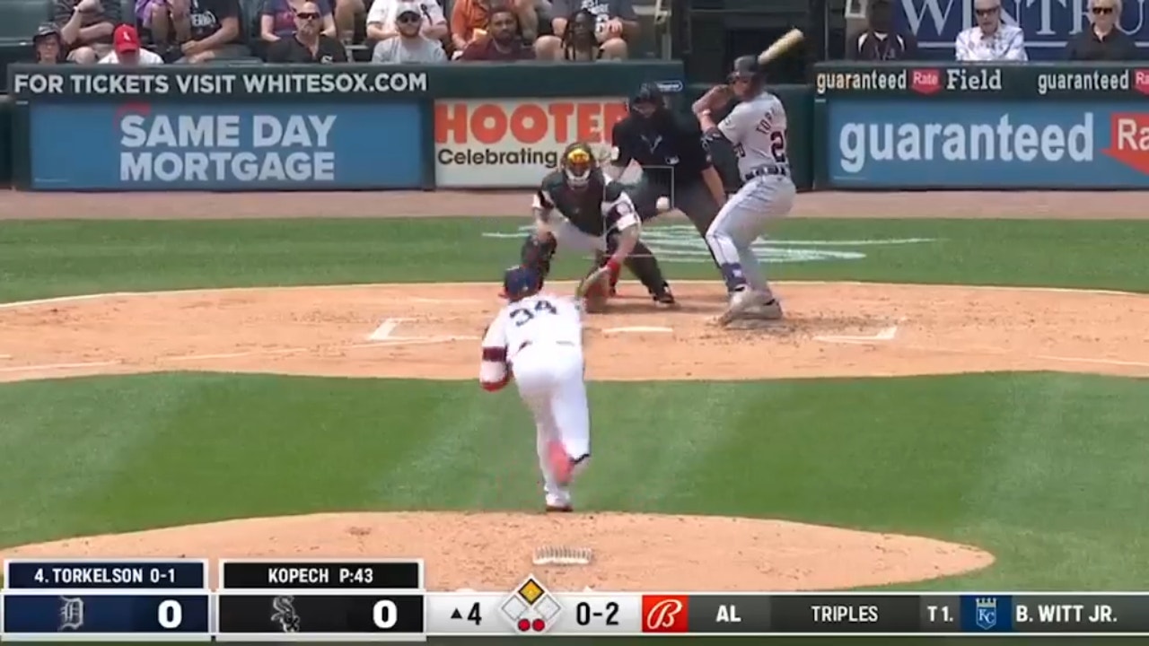 Tigers' Spencer Torkelson smashes a two-run homer against the White Sox