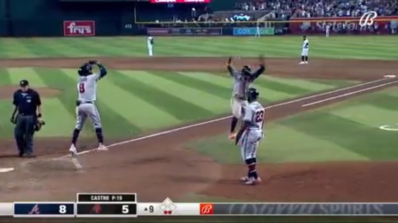 Braves' Eddie Rosario smacks a clutch GRAND SLAM in 8-5 victory over Diamondbacks