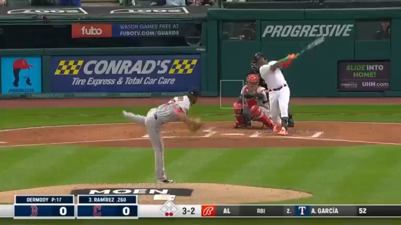 Jose Ramirez hits three home runs in Guardians 10-3 win vs. Red Sox