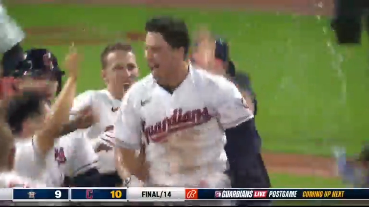 
Will Brennan hits a walk-off double for a Guardians' victory vs. Astros