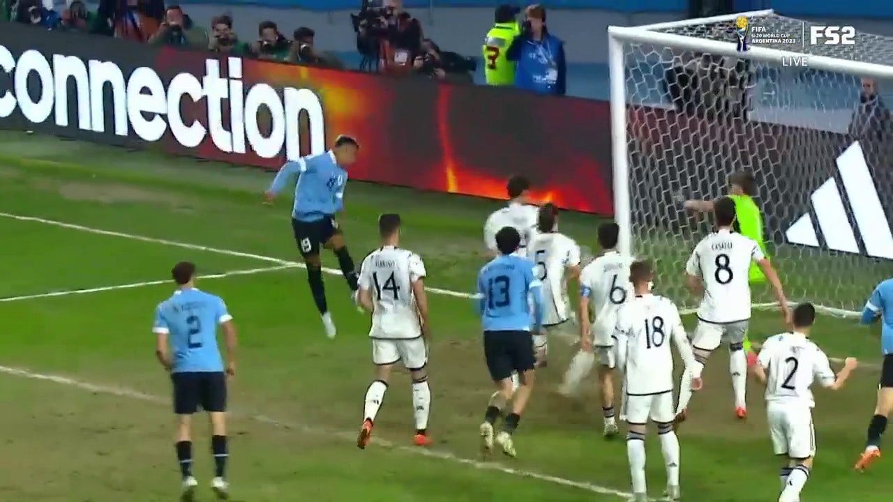 Luciano Rodríguez's towering header in the 85th minute secures Uruguay U-20 World Cup final victory over Italy