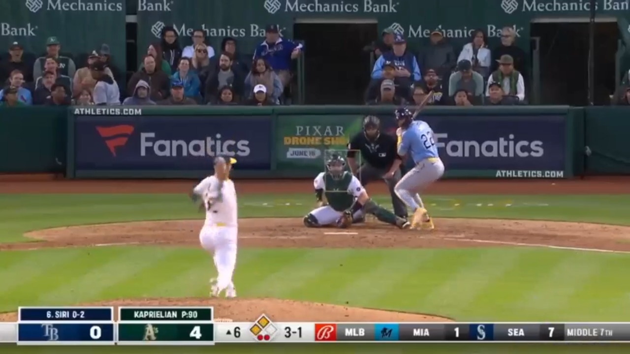 Jose Siri launches a 3-run homer as Rays trim deficit against Athletics