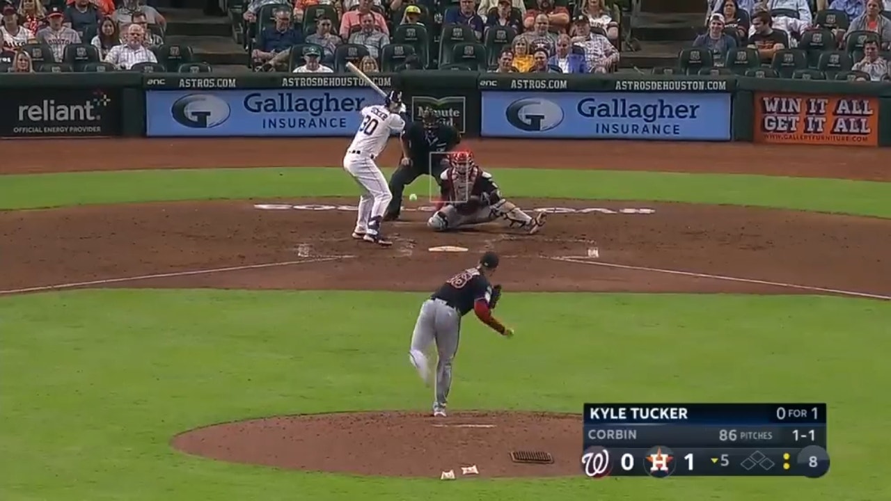 Astros' Kyle Tucker nails a solo home run against the Nationals