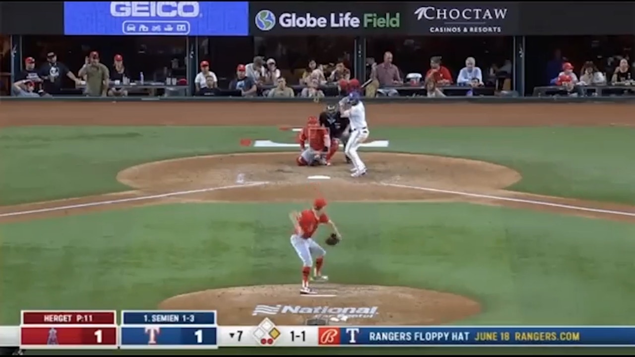 Marcus Semien and Corey Seager hit back-to-back home runs as the Rangers grab the lead over the Angels