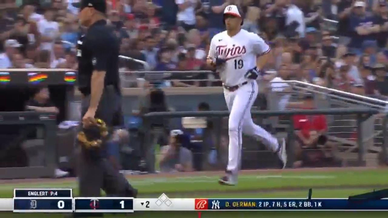 Alex Kirilloff rips a solo home run off the Tigers for an early Twins lead