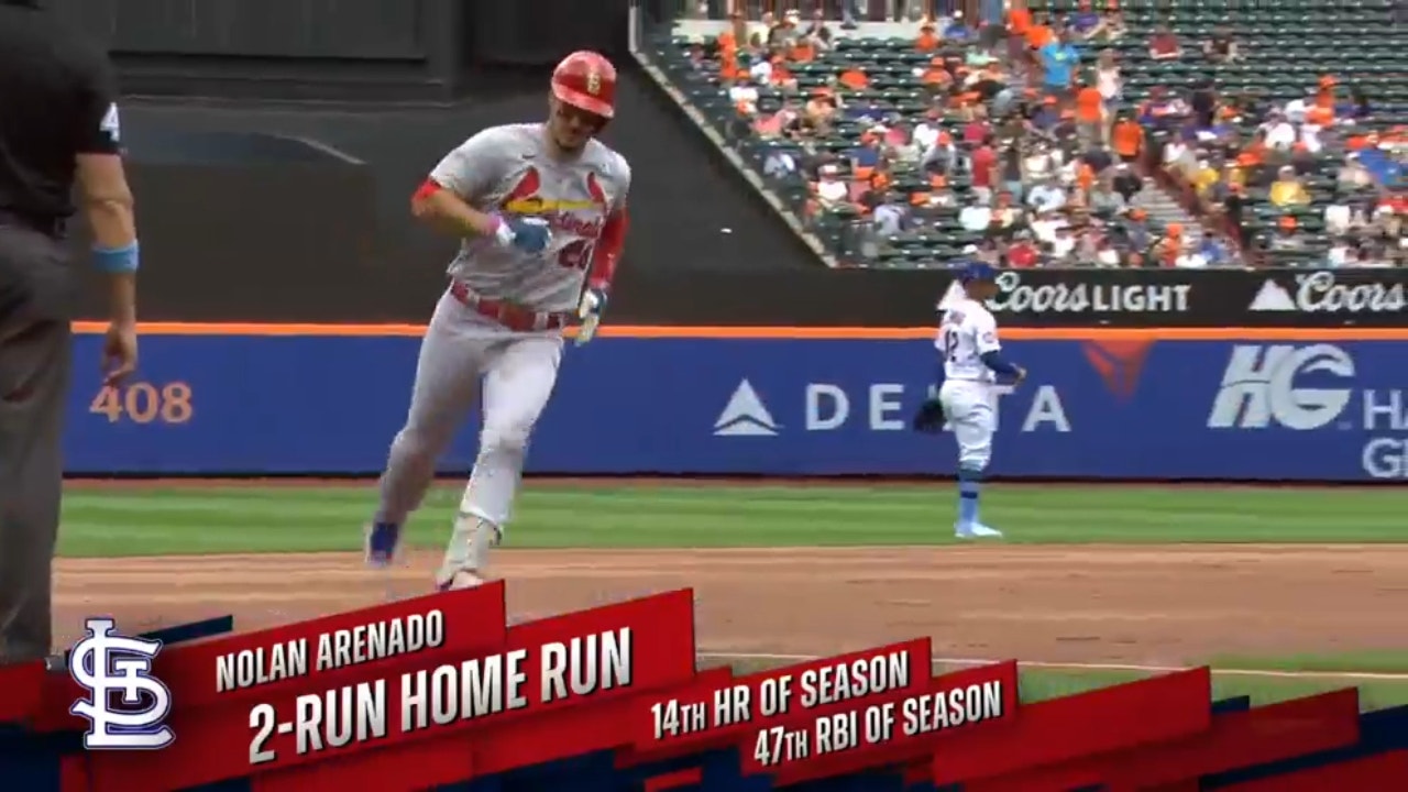 Nolan Arenado crushes a home-run giving the Cardinals an early lead over the Mets
