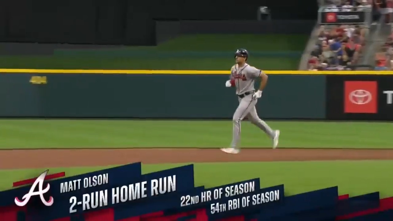 Matt Olson's two-run homer gives the Braves the lead vs. the Reds again