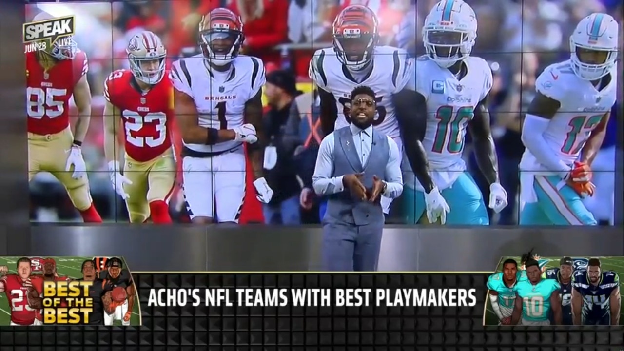 49ers, Bengals & Chargers top Acho’s Top 5 Teams with the Best Playmakers | NFL | SPEAK