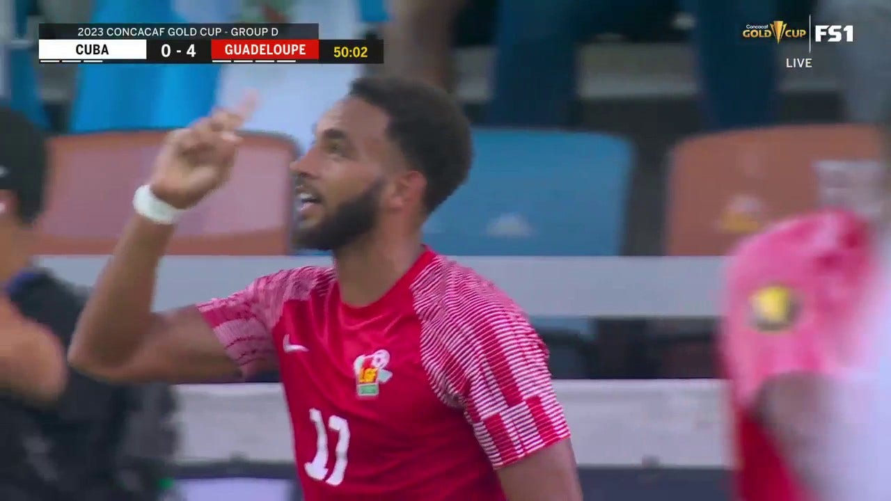 Guadeloupe's Anthony Baron shows off some NASTY footwork and finishes with a goal vs. Cuba