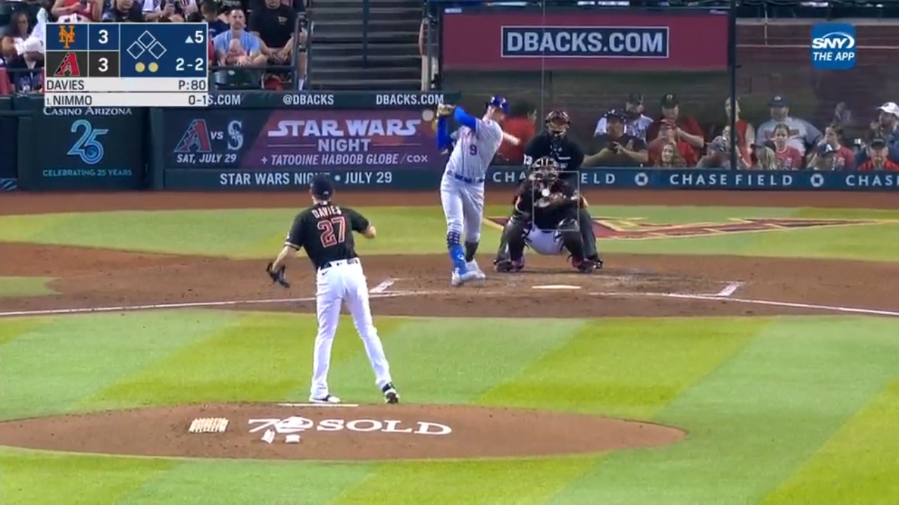 Brandon Nimmo CRUSHES a solo homer to help the Mets grab the lead over the Diamondbacks