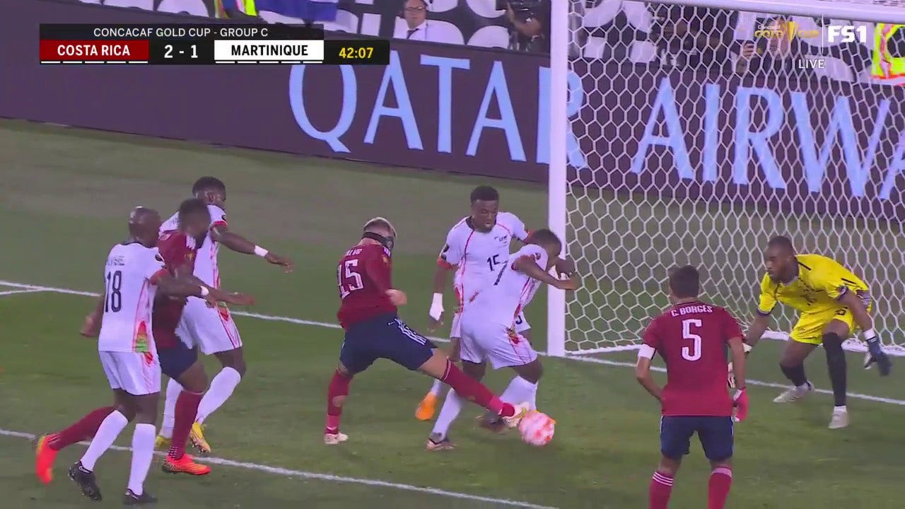Patrick Burner's costly own goal helps Costa Rica regain the lead against Martinique