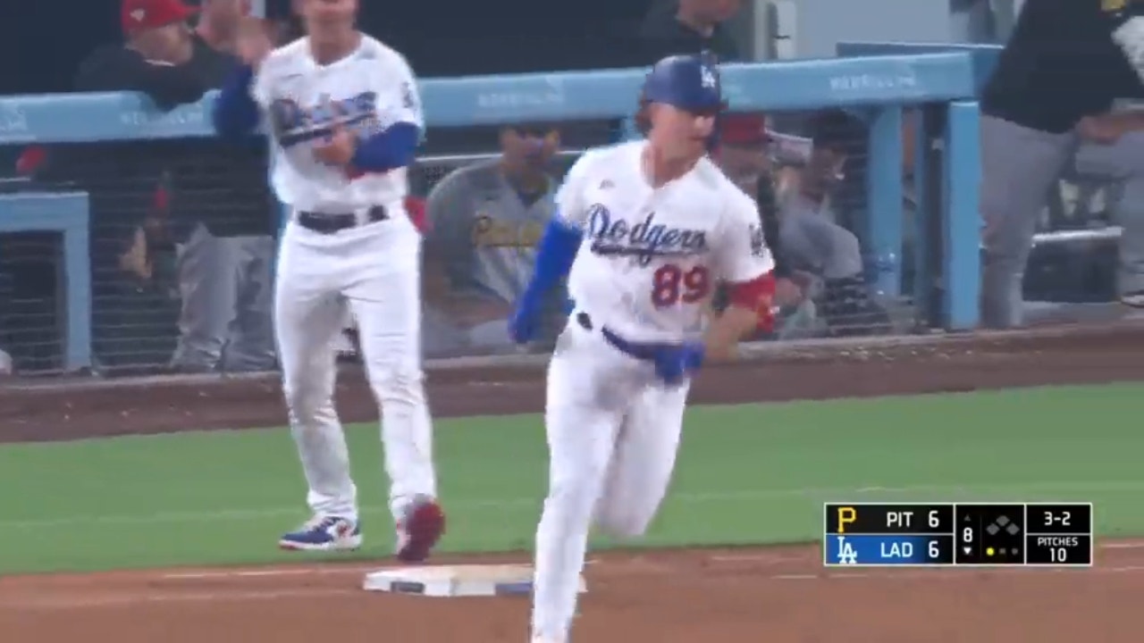 Jonny Deluca hits his first big league home run to give the Dodgers a 7-6  lead over the Pirates - BVM Sports