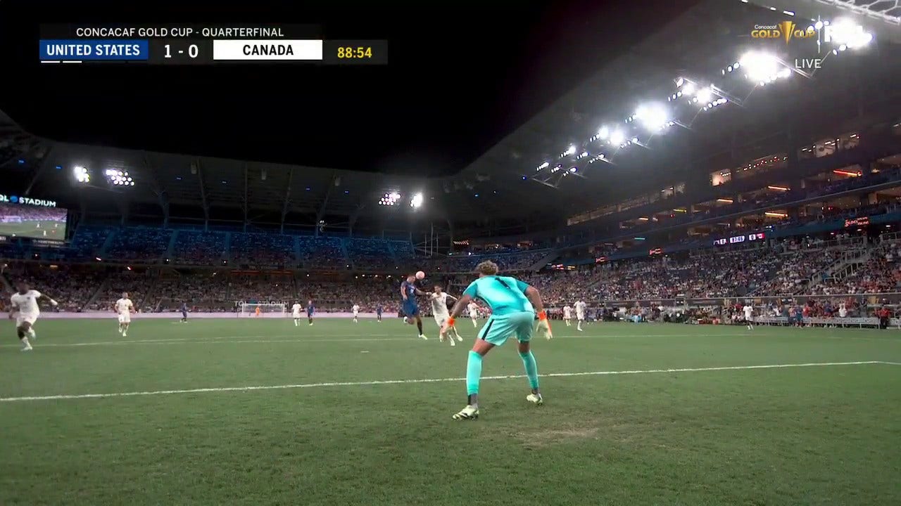 Brandon Vazquez scores a GORGEOUS header to help the USMNT grab a late 1-0 lead over Canada
