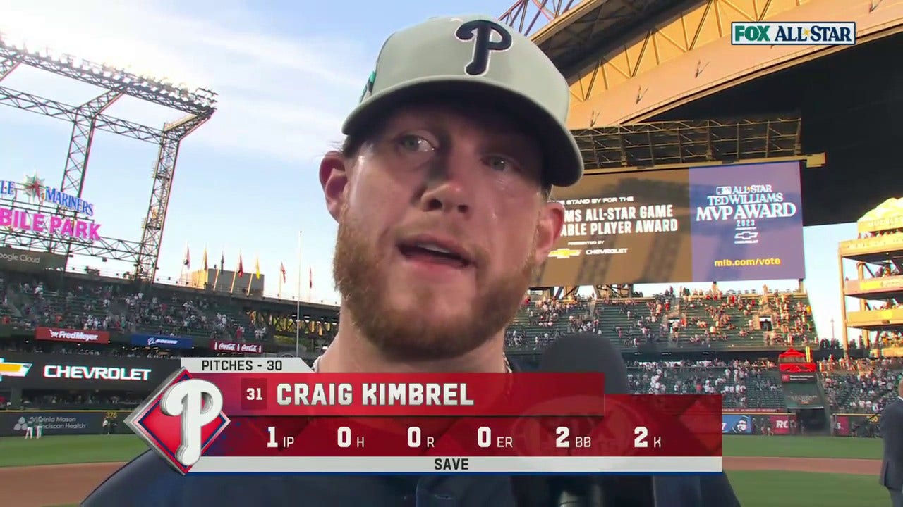This year has been something else' - Phillies' Craig Kimbrel reflects on  closing out the All-Star Game to help the NL defeat the AL
