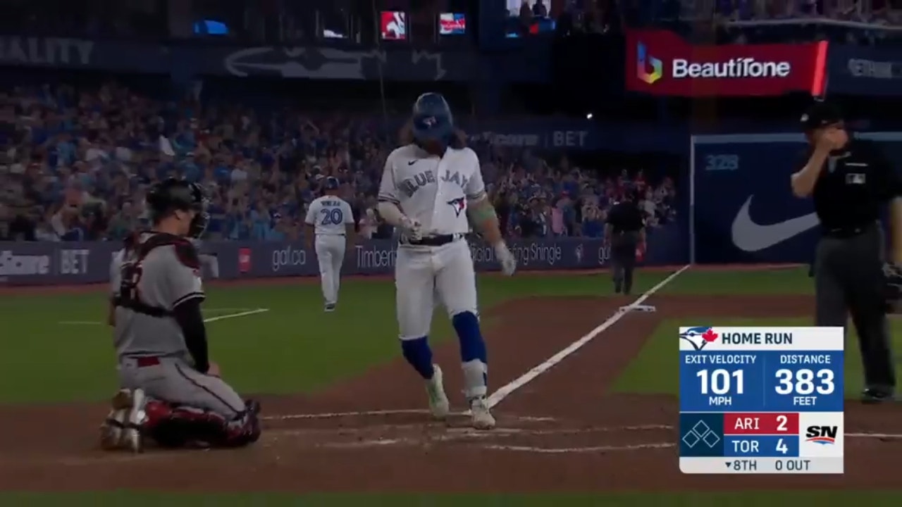 Bo Bichette BLASTS a solo home run to extend the Blue Jays' lead over the Diamondbacks