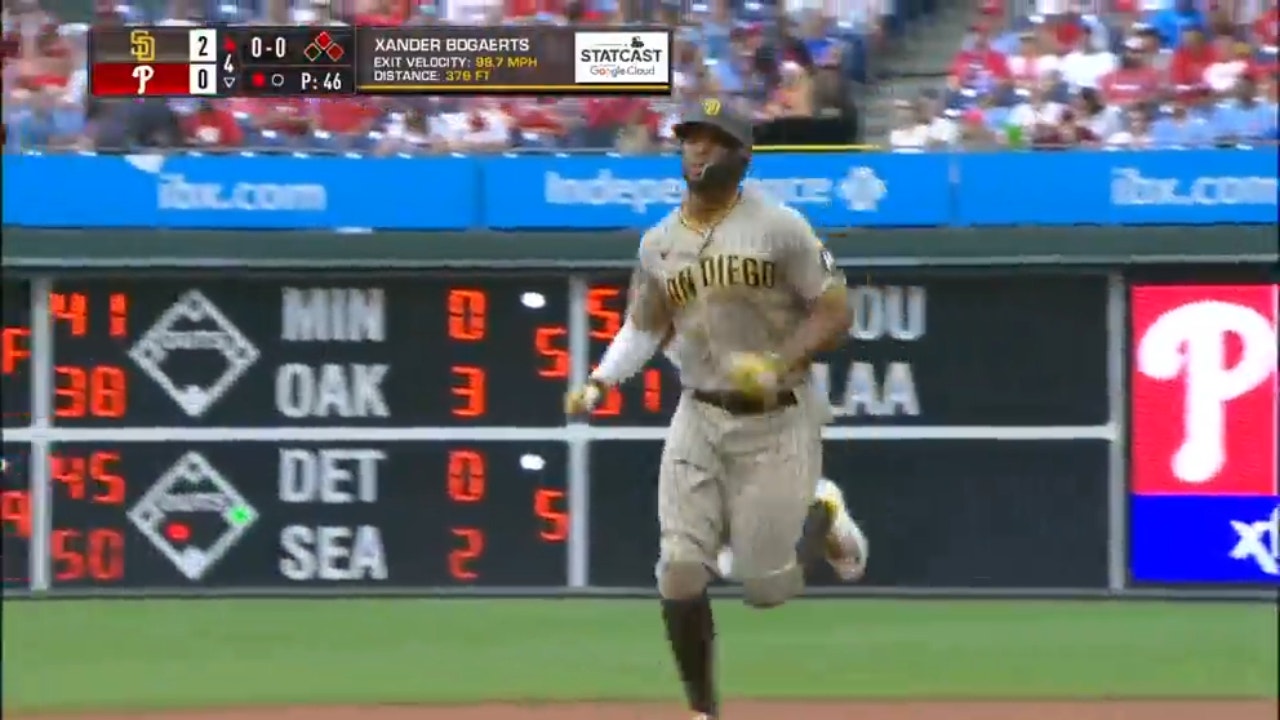 Xander Bogaerts blasts a solo home run to extend the Padres' lead against  the Astros