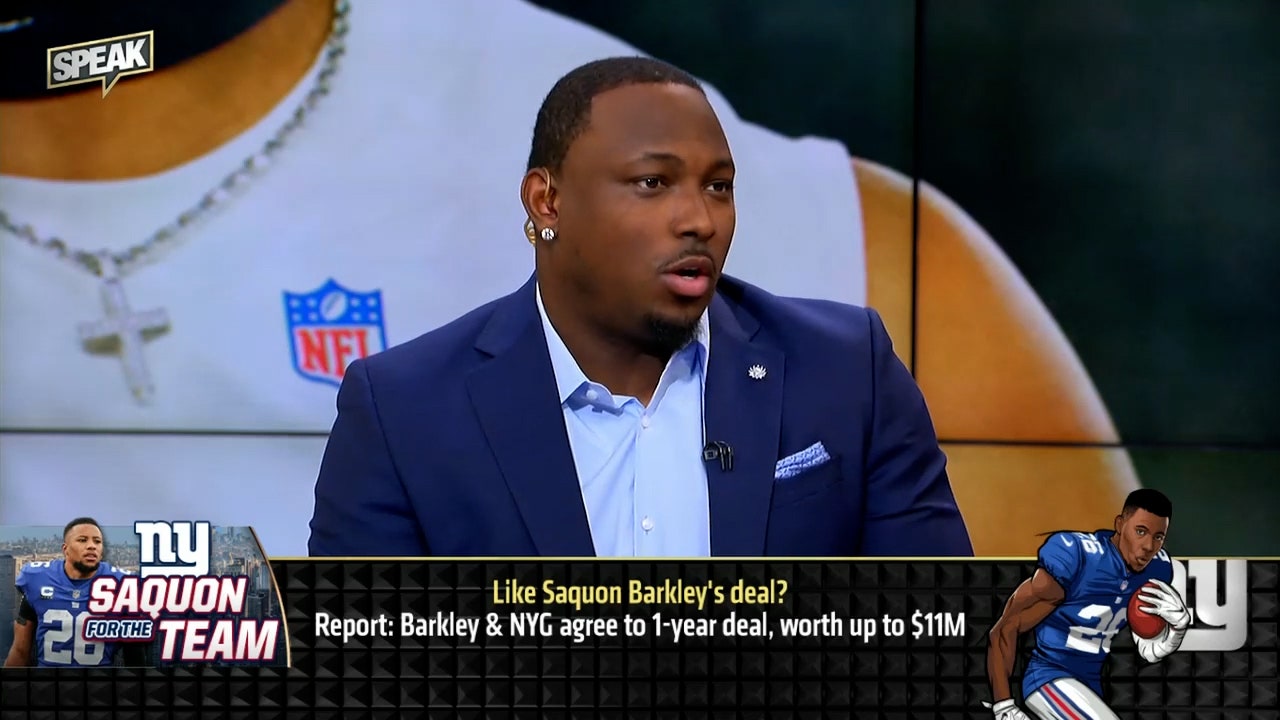 How will Saquon Barkley's new deal and ongoing situation impact Giants? | NFL | SPEAK