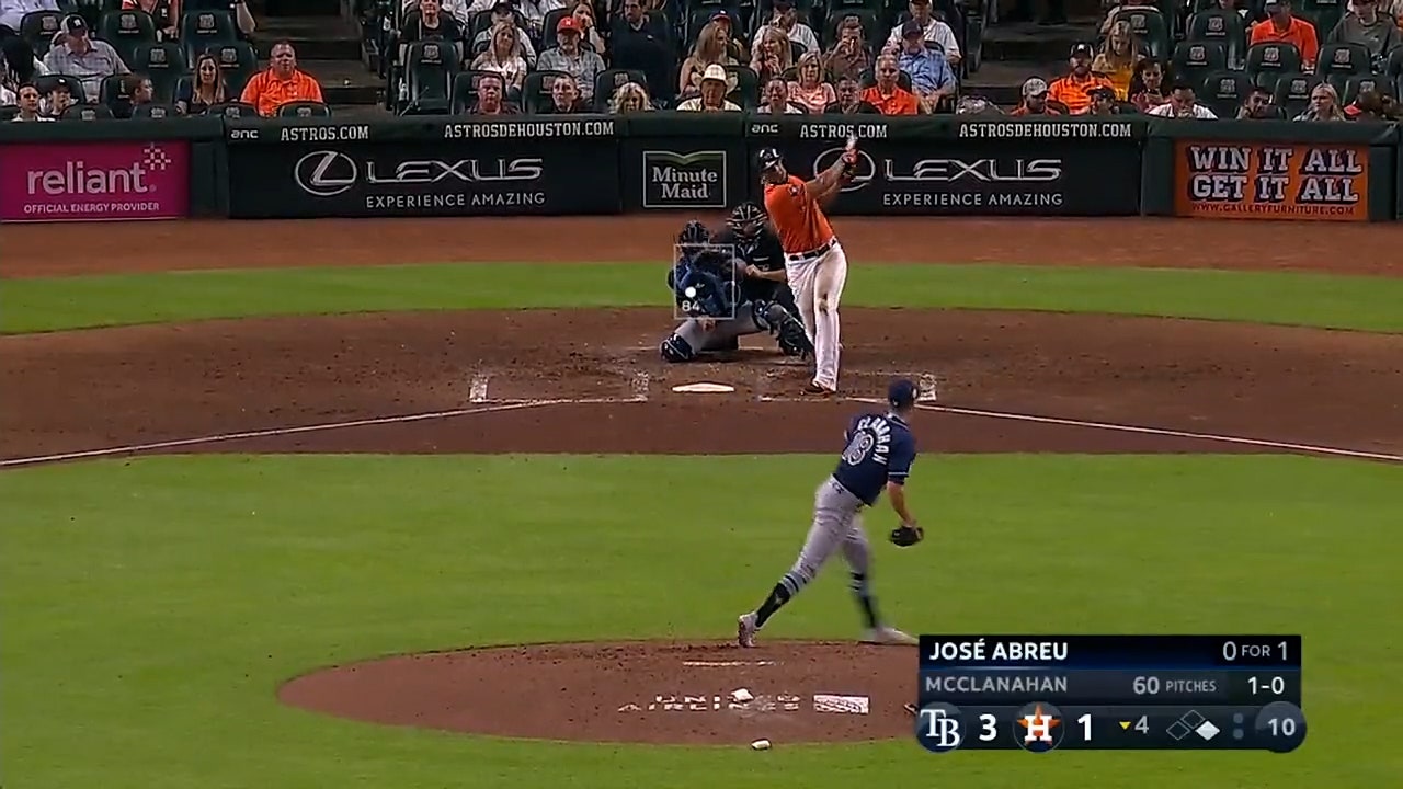 José Abreu crushes a two-run home run to left as the Astros tie the game  against the Rays - BVM Sports
