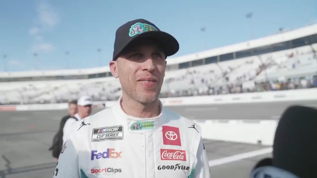Denny Hamlin on the restart at the end of the race and talks Kyle Larson bumping him in Richmond FOX Sports