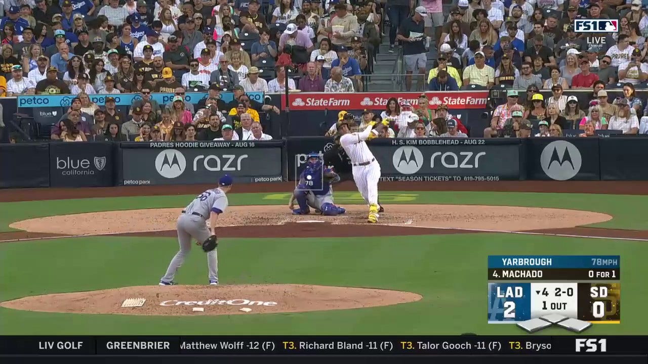 Manny Machado Smashes A Solo Home Run To Left Field As The Padres Pull ...