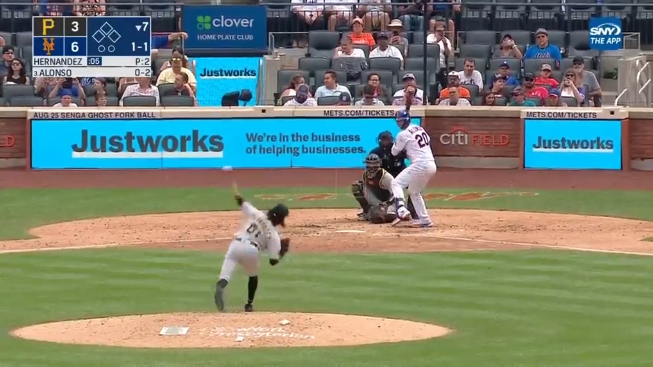 Pete Alonso slams his 36th home run as the Mets extend their lead over the Pirates