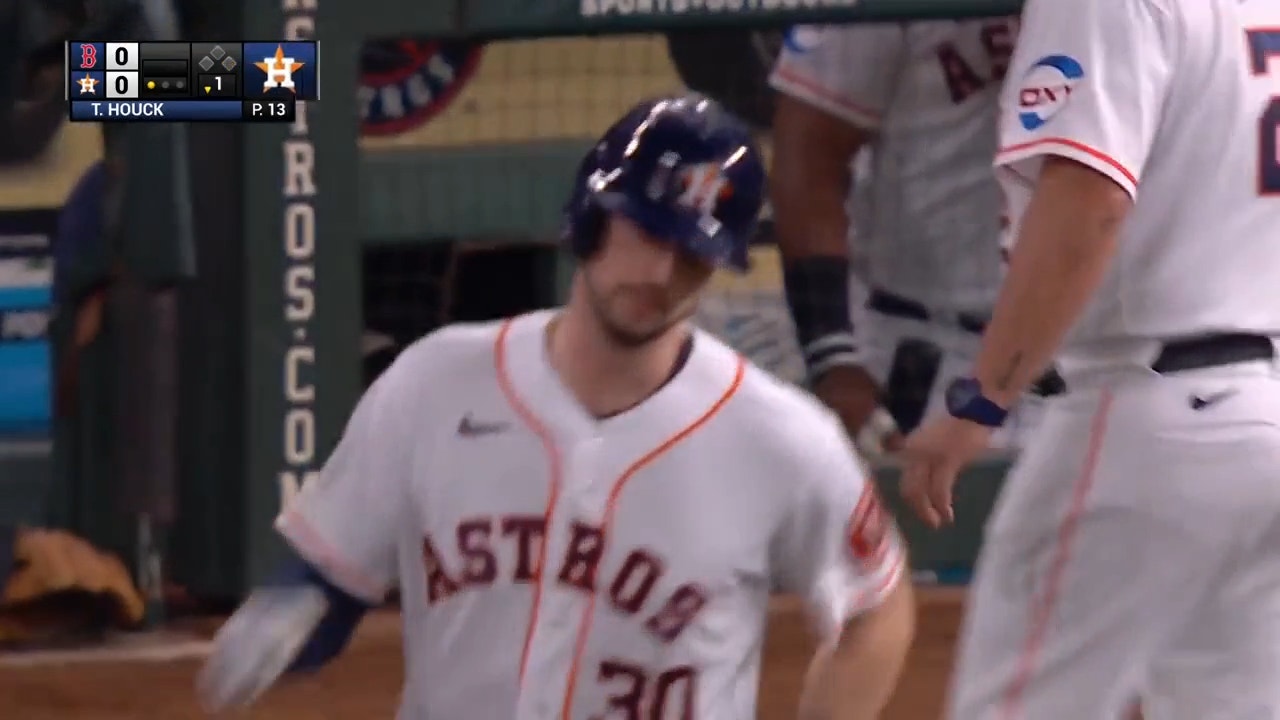Kyle Tucker rips a two-run homer to give the Astros an early lead over the Red Sox