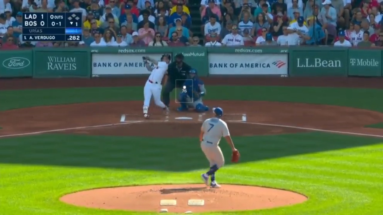 Red Sox’s Alex Verdugo CRUSHES his third leadoff homer in THREE straight games to tie it up against the Dodgers