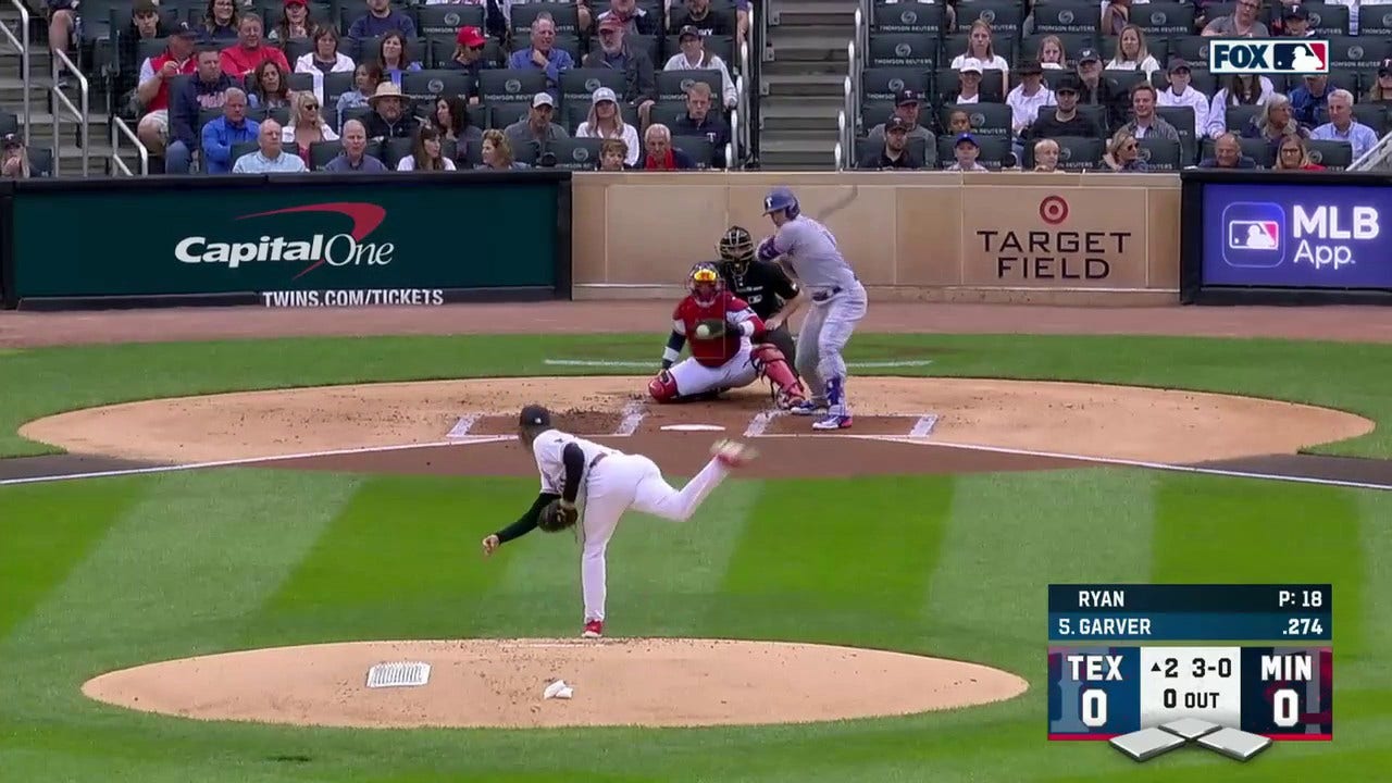 Mitch Garver crushes a solo home run as the Rangers grab an early lead over the Twins