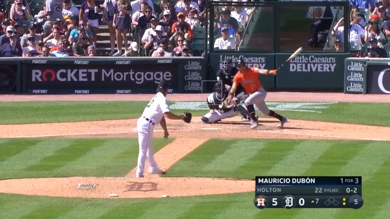 Astros' Mauricio Dubón, Martín Maldonado smack BACK-TO-BACK dingers against the Tigers
