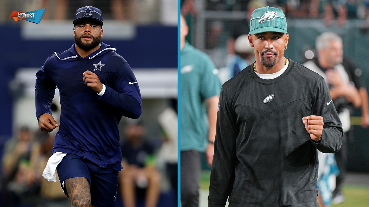 Cowboys vs. Eagles center Nick Wright, Chris Broussard's NFC East predictions | FIRST THINGS FIRST