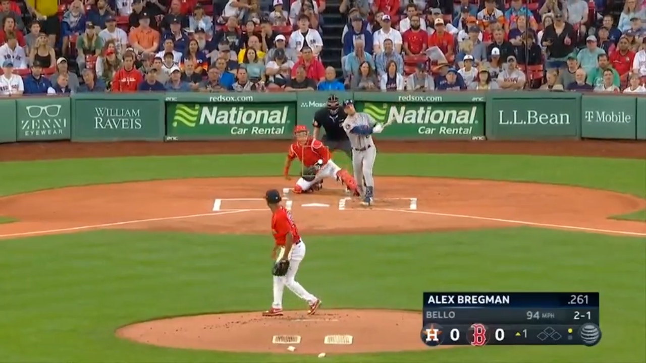 Alex Bregman and Yordan Álvarez hit BACK-TO-BACK home runs to give the Astros an early lead over the Red Sox
