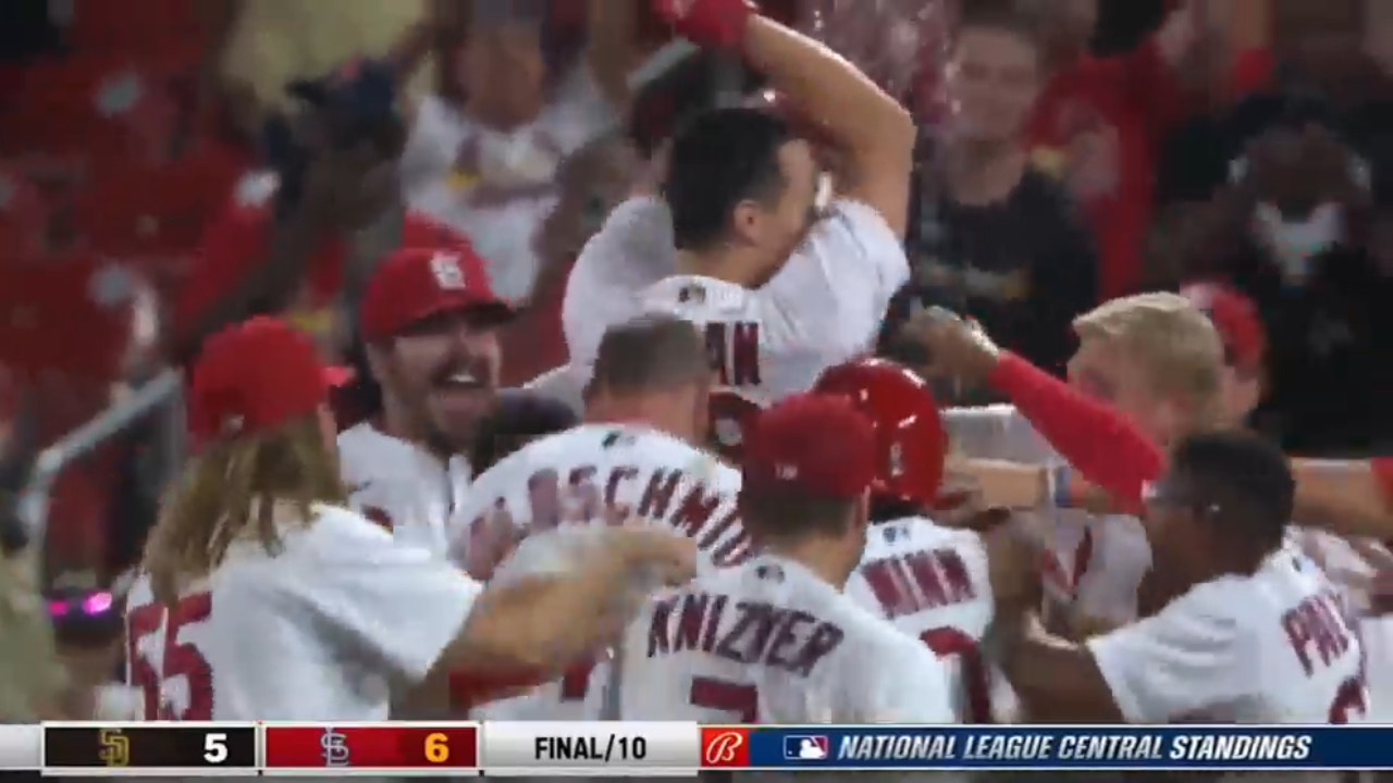 Tommy Edman hits a WALK-OFF single to help the Cardinals defeat the Padres, 6-5