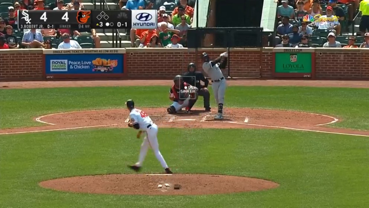 White Sox's Luis Robert Jr. BLASTS a solo homer to grab the lead against the Orioles 