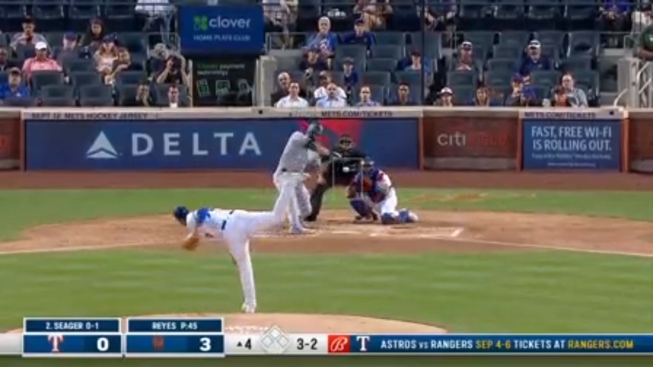 Corey Seager CRUSHES a solo home run as the Rangers trim the deficit against the Mets