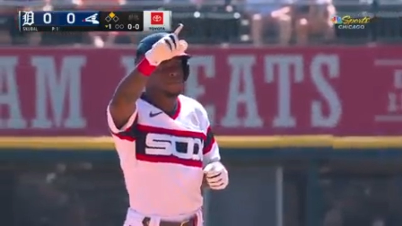 White Sox's Tim Anderson registers his 1,000th career hit on a double against the Tigers