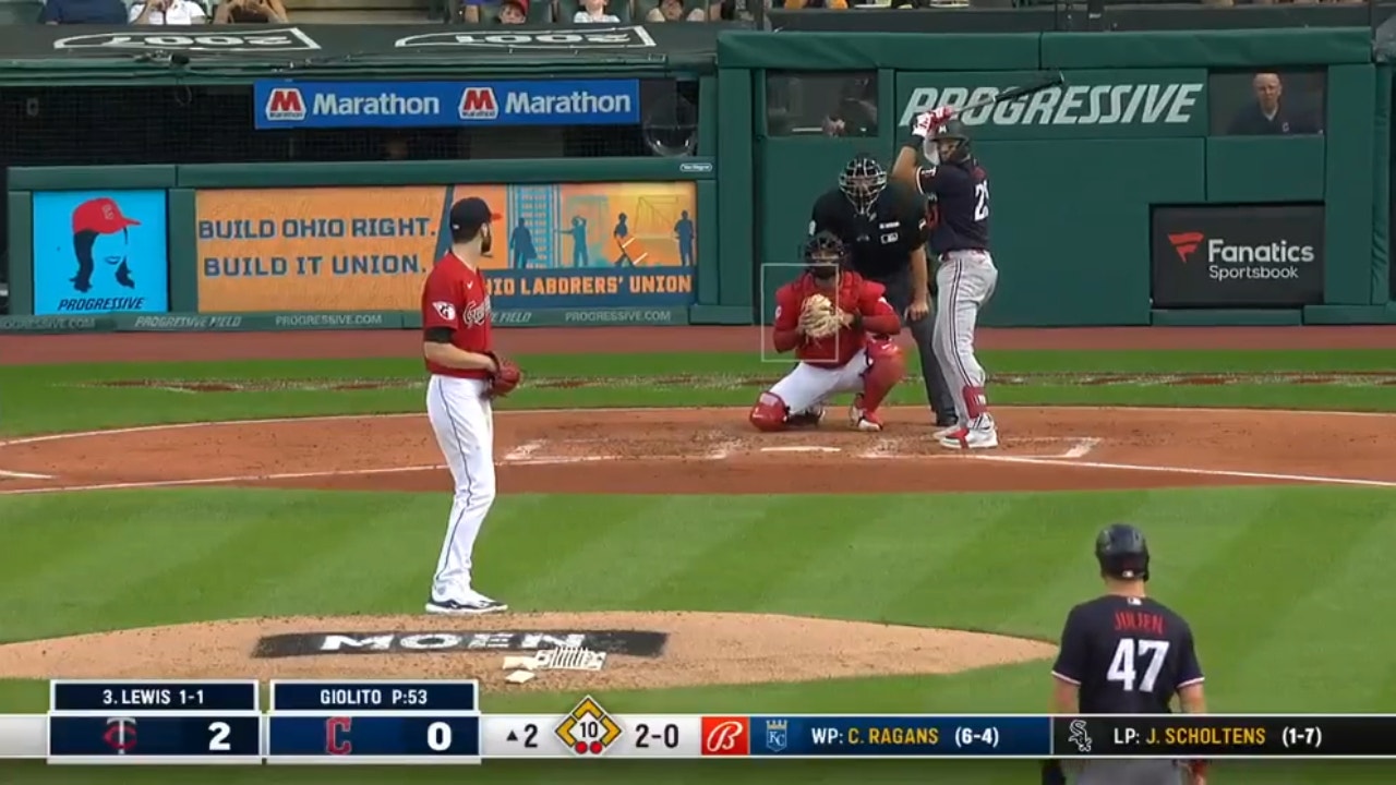 Royce Lewis hits a GRAND SLAM, his third in the last eight games to extend the Twins' lead vs. the Guardians