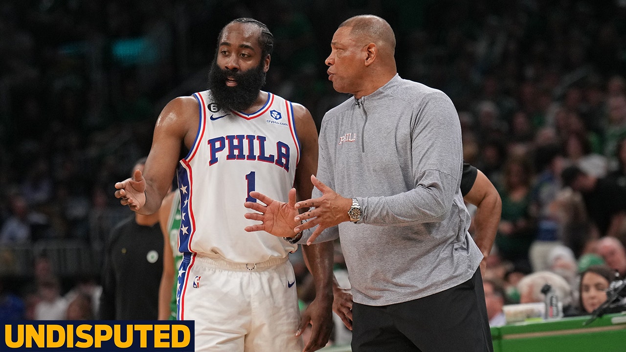 James Harden disputes report he clashed with Doc Rivers & didn't travel with 76ers | UNDISPUTED