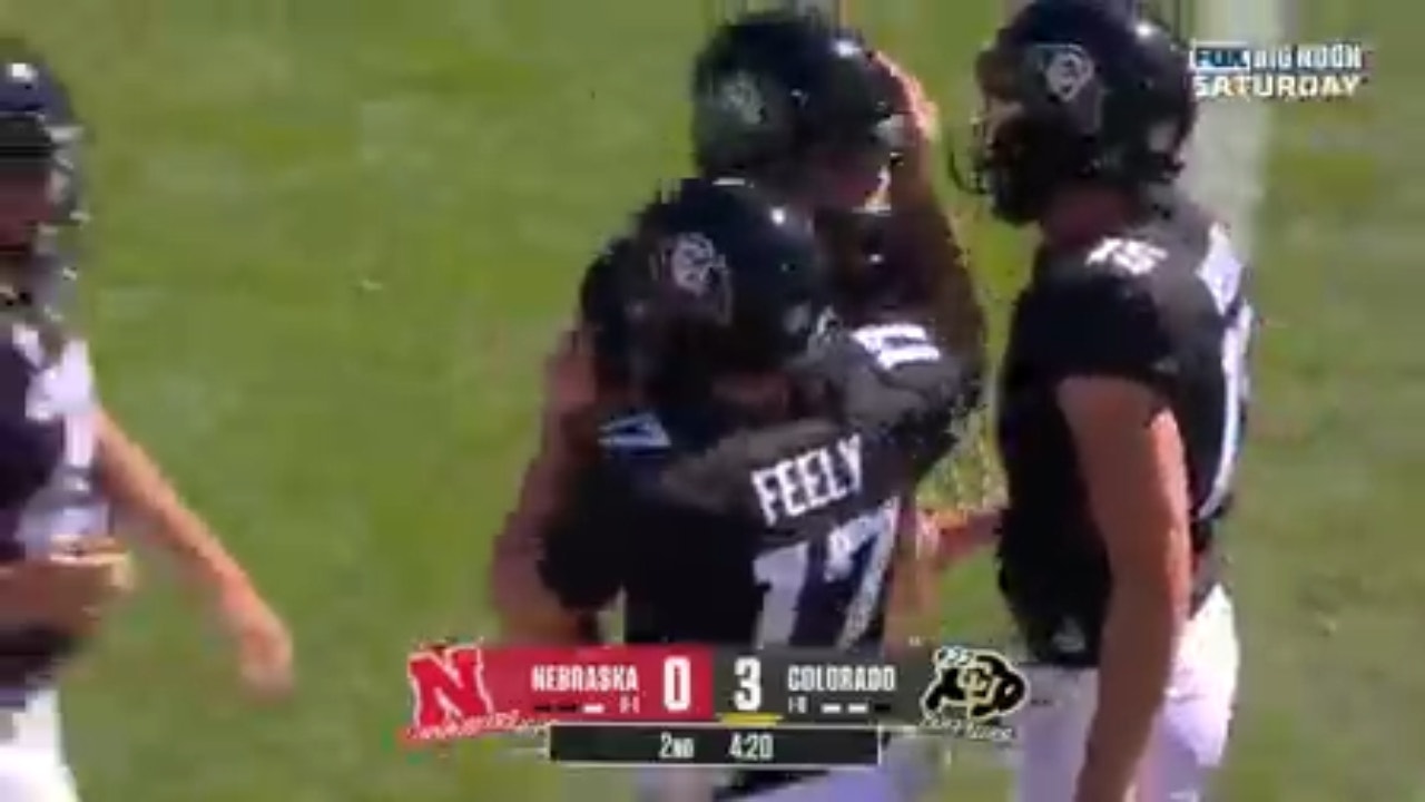 Jace Feely kicks a 31-yard FG to give Colorado the lead vs. Nebraska