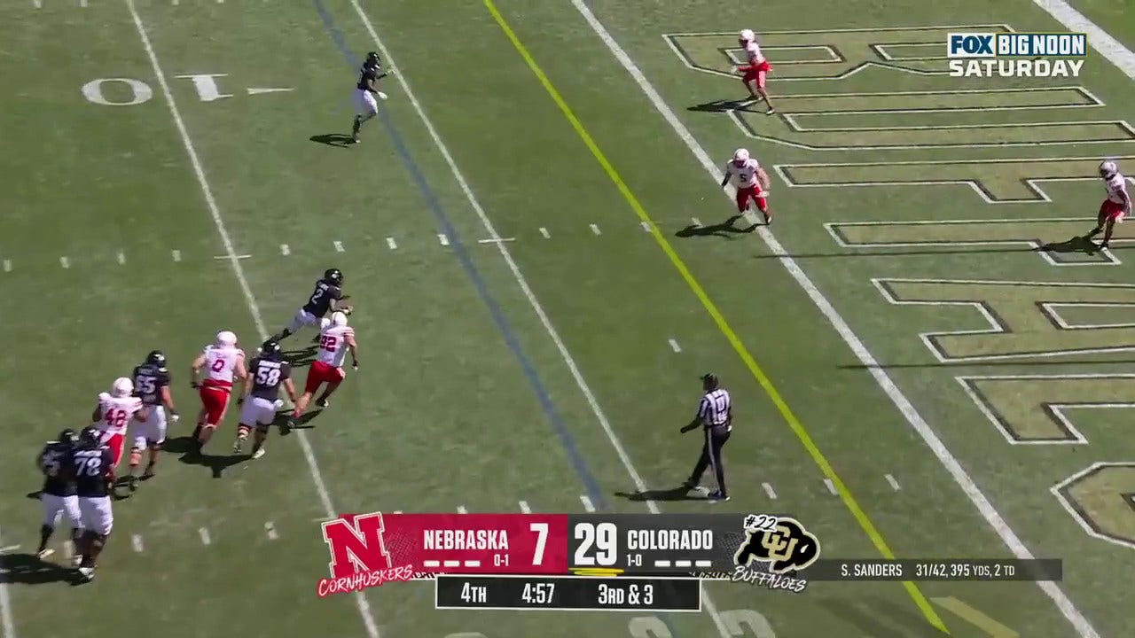 Shedeur Sanders STORMS past Nebraska's defense to extend Colorado's lead