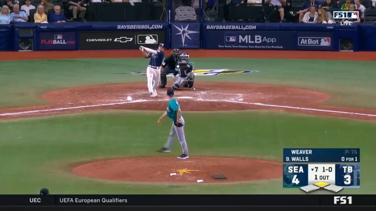 Taylor Walls, Yandy Díaz's RBI helps Rays grab lead against Mariners