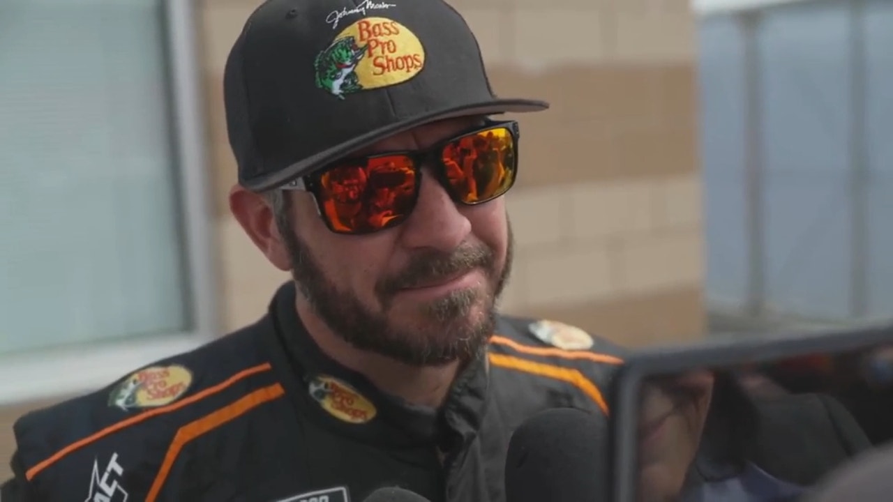 Martin Truex Jr. talks about how he felt when his tire blew out and his outlook on the race in Bristol